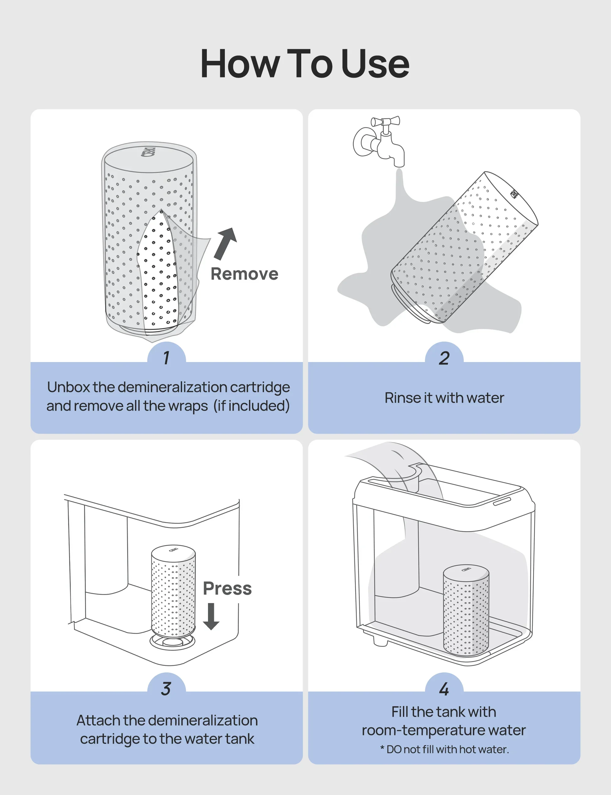 Demineralization Cartridge for Humidifiers - 3-Pack, Compatible with Dreo Humidifiers HM512S/713/713S/717S - Image 6
