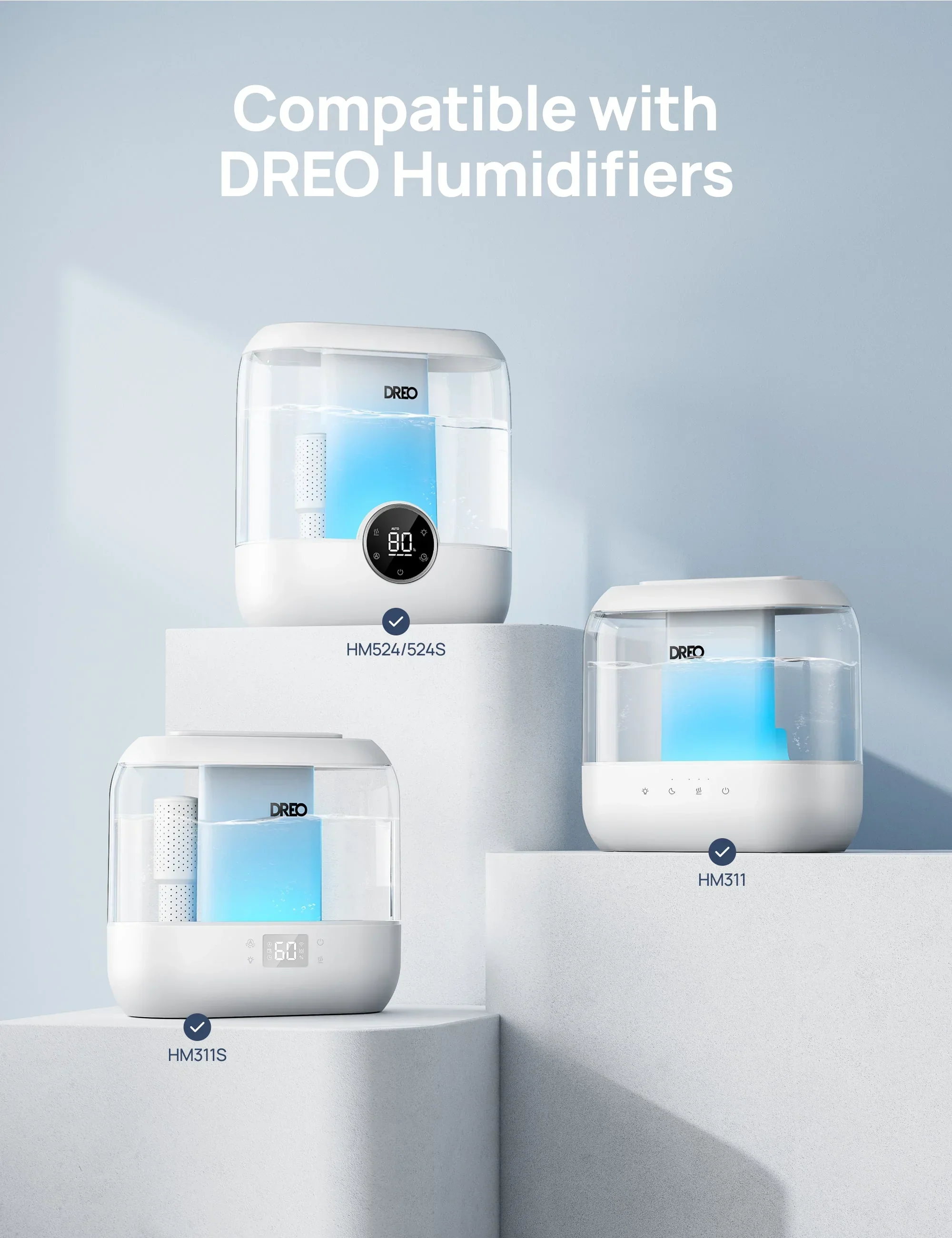 Demineralization Cartridge for Humidifiers - 3 - Pack, Compatible with Dreo Humidifiers 311/311S/524/524S/306/306S/409S/420S/321/312 - Image 5