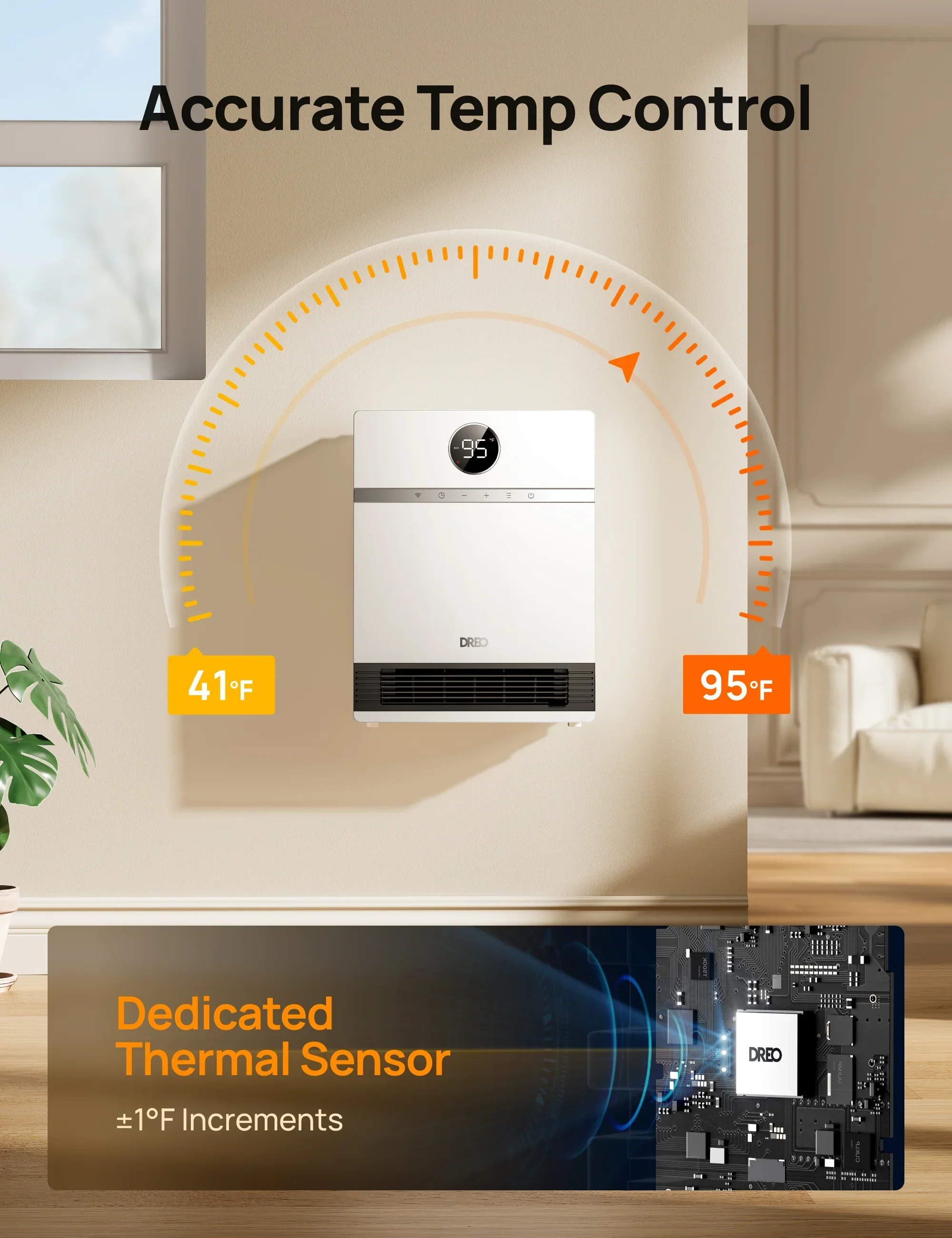 Smart Wall-mounted Heater 517AS with ALCI Plug - Image 5